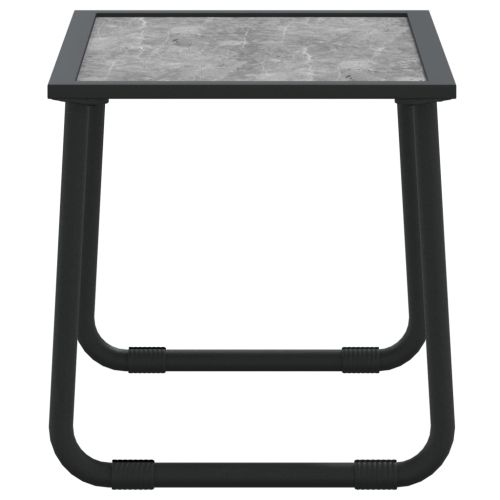 Градински комплект от 3 части с възглавници антрацит стомана