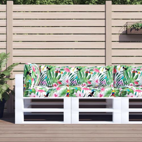 Палетни възглавници, 3 бр, многоцветни, плат Оксфорд