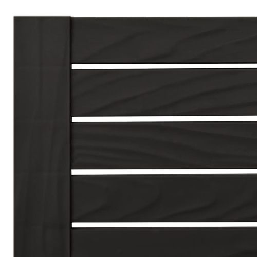 Шезлонги, 2 бр, черни, 155x58x83 см, полипропилен