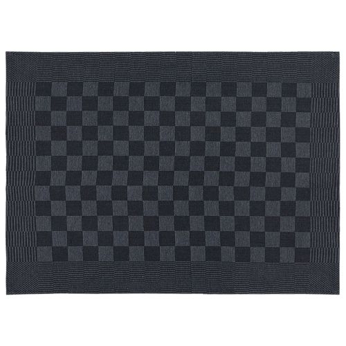 Комплект кърпи от 10 части, черен и сив, памук