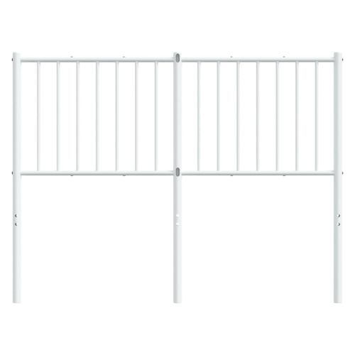 Метална резервна табла за легло, бяла, 120 см