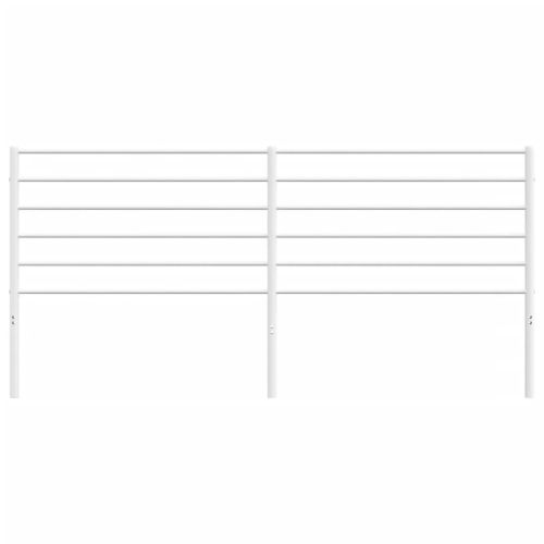 Метална резервна табла за легло, бяла, 180 см
