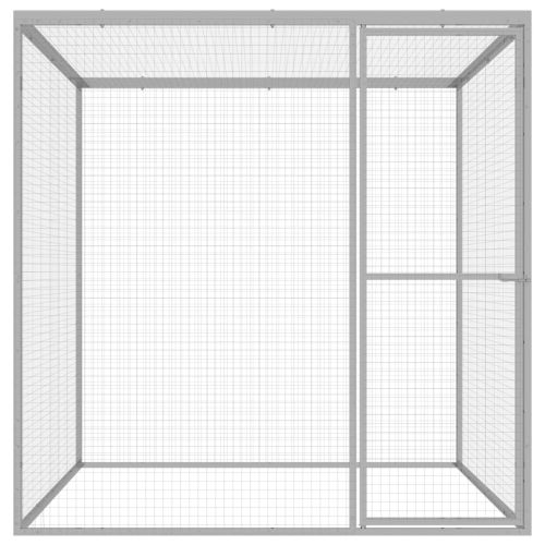 Клетка за котки 1,5x1,5x1,5 м поцинкована стомана