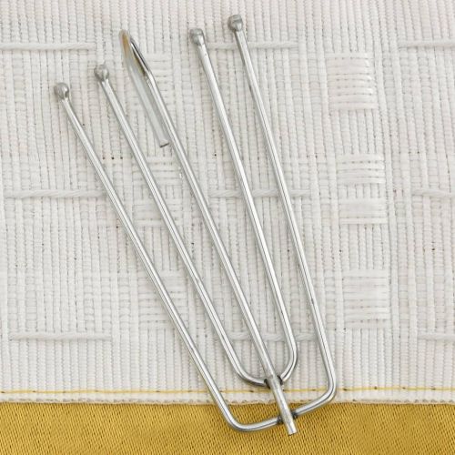 Затъмняващи завеси с куки имитация лен 2 бр жълти 140x245 см