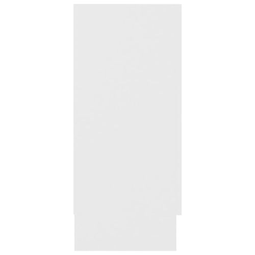 Шкаф витрина, бял, 120x30,5x70 см, ПДЧ