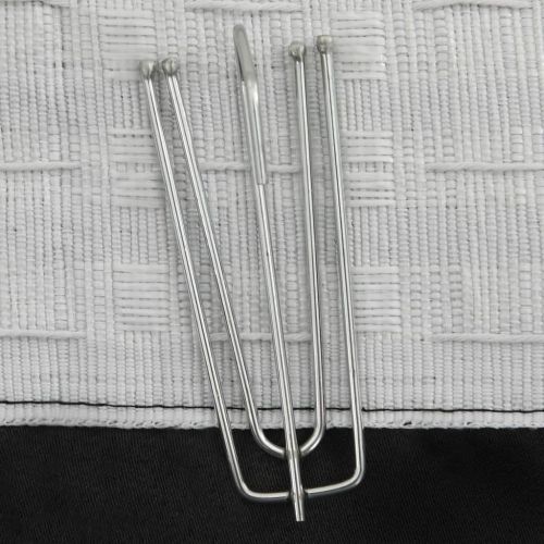 Затъмняващи завеси с куки имитация лен 2 бр черни 140x175 см