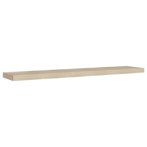 Окачени стенни рафтове, 4 бр, дъб, 120x23,5x3,8 см, МДФ