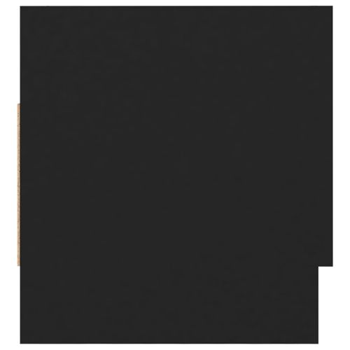 Гардероб, черен, 70x32,5x35 см, инженерно дърво