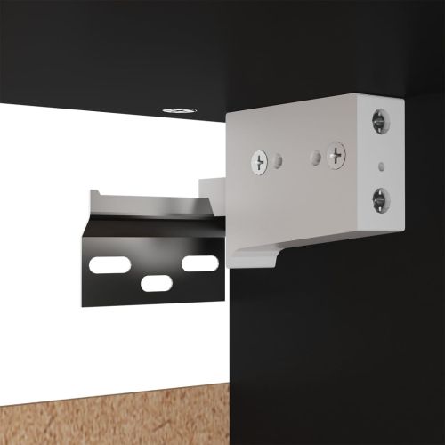 Гардероб, черен, 70x32,5x35 см, инженерно дърво