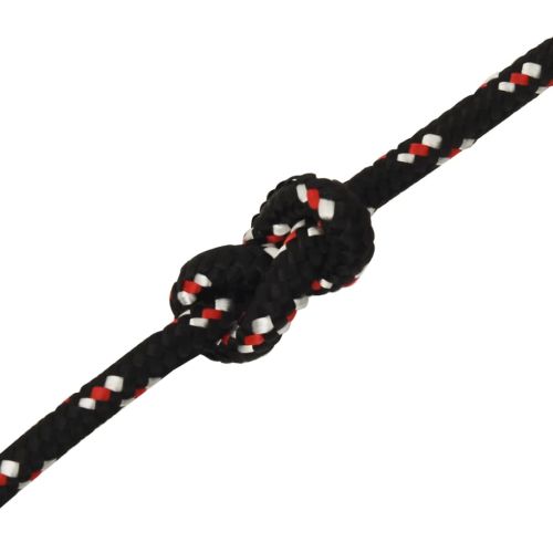 Въже за лодка черно 12 мм 100 м полипропилен