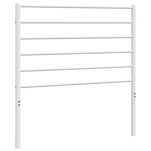 Метална резервна табла за легло, бяла, 100 см