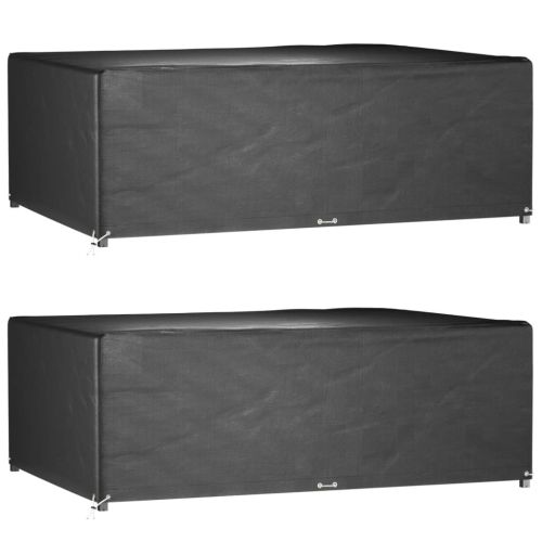 Калъф за градинска мебел 2 бр 12 капси 270x180x90см правоъгълни