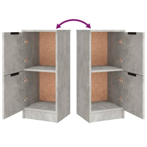 Сайдборди, 3 бр, бетонно сиви, инженерно дърво