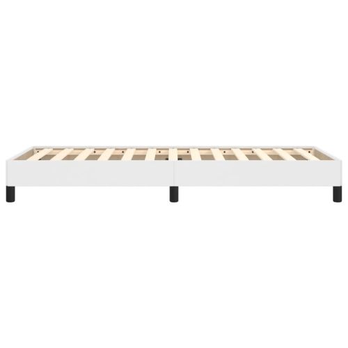 Рамка за легло, бяла, 80x200 см, изкуствена кожа