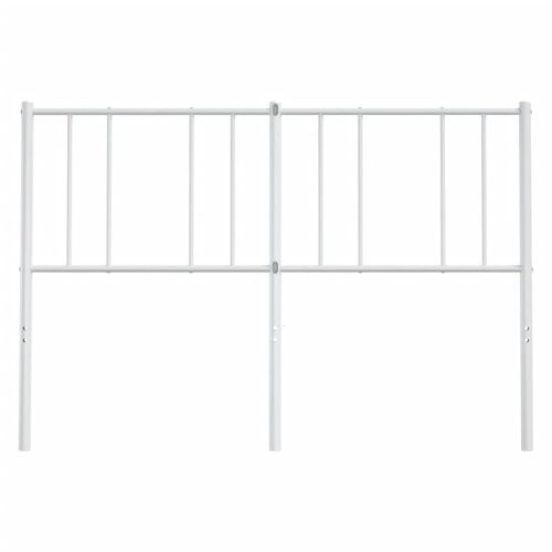 Метална резервна табла за легло, бяла, 160 см