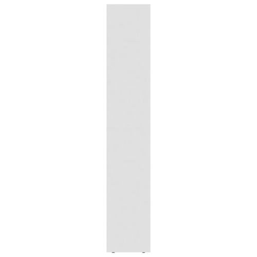 Шкаф библиотека, бял, 36x30x171 см, инженерно дърво