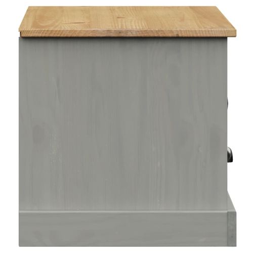 ТВ шкаф "VIGO" сив 106x40x40 см бор масив