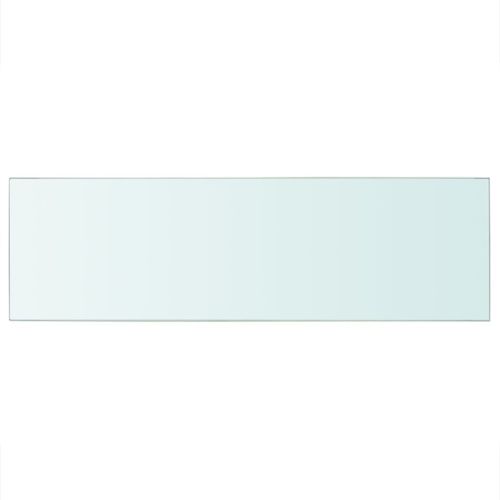 Плоча за рафт, прозрачно стъкло, 80 x 25 см