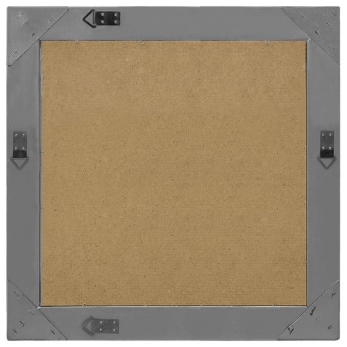Стенно огледало, бароков стил, 60x60 см, черно