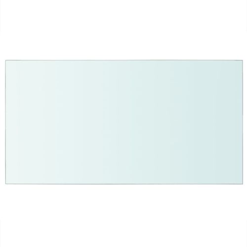 Плоча за рафт, прозрачно стъкло, 40 x 25 см