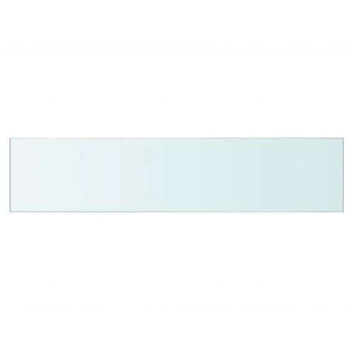 Плоча за рафт, прозрачно стъкло, 60 x 12 см
