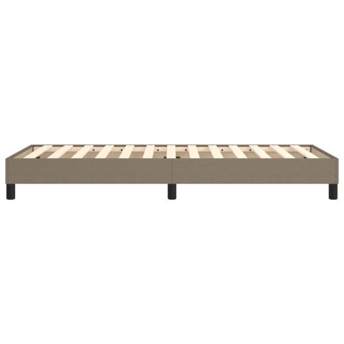 Рамка за легло с пружини, таупе, 90x190 см, плат