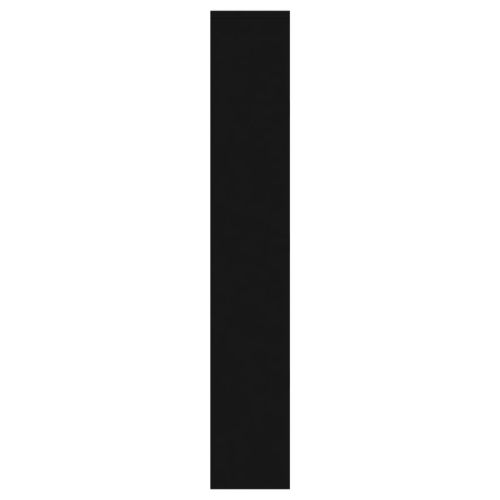 Шкаф за обувки с огледало, 3 нива, черен, 63x17x102,5 см