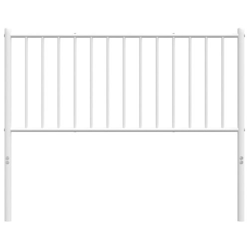 Метална резервна табла за легло, бяла, 107 см