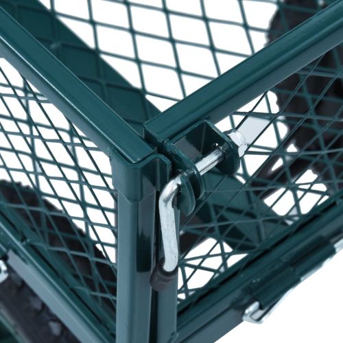 Градинска ръчна количка, зелена, 350 кг