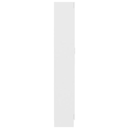 Библиотека, бяла, 82,5x30,5x185,5 см, ПДЧ