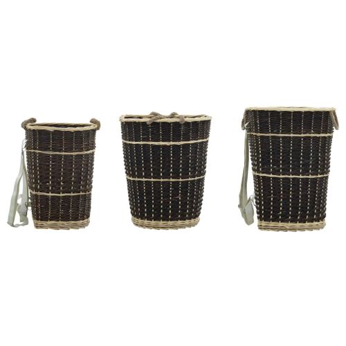 Раница за дърва за огрев с презрамки, 57x51x69 см, върба