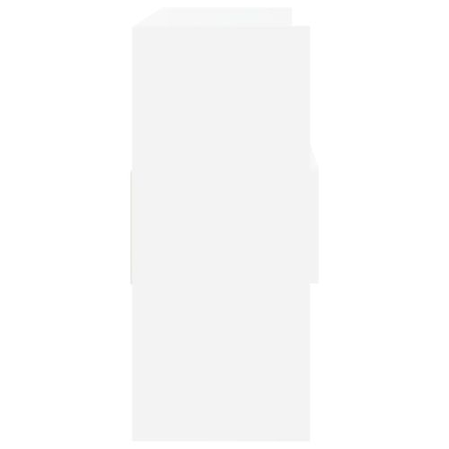 Бюфет, бял, 105x30x70 см, инженерно дърво