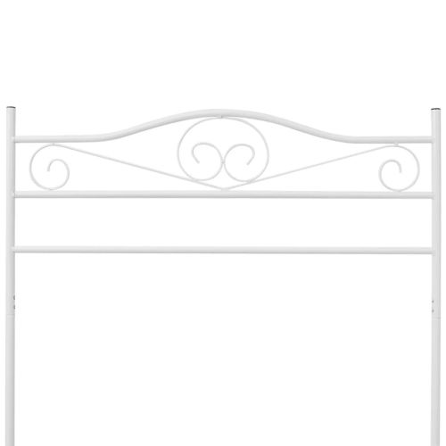 щендер за дрехи, бял, стомана