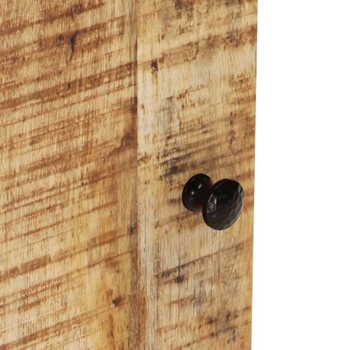 Стенен шкаф за баня 38x33x48 см масивно мангово дърво