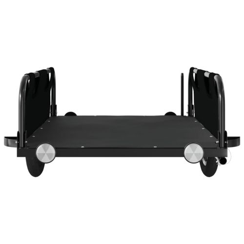 Ремарке за колело, черно, Оксфорд плат и желязо