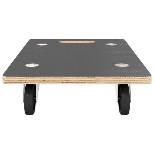 Транспортни колички 2 бр правоъгълни 80x55x11,5 см 250 кг