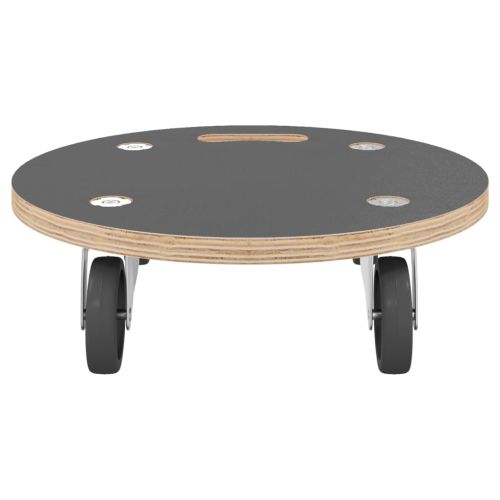 Транспортни колички 2 бр кръгли Ø38x11,5 см 250 кг