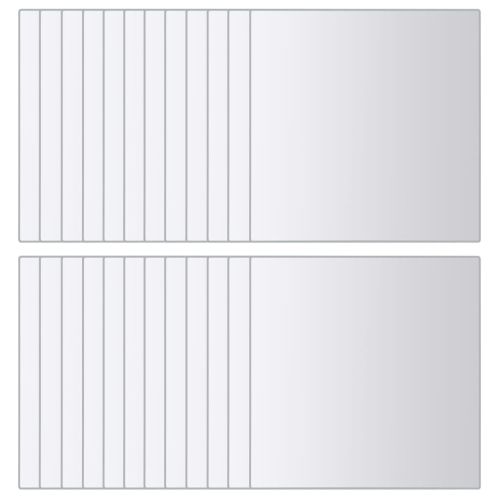 Огледални плочки, 48 бр, квадратно стъкло