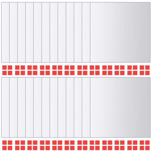 Огледални плочки, 48 бр, квадратно стъкло