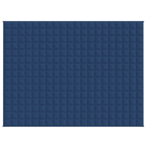 Утежнено одеяло синьо 152x203 см 7 кг плат