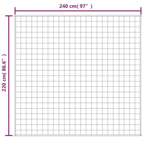 Утежнено одеяло синьо 220x240 см 11 кг плат