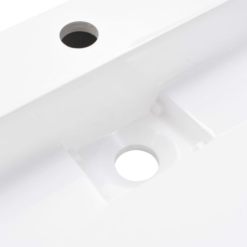 Мивка, 50x38x13 см, минерална/мраморна отливка, бяла