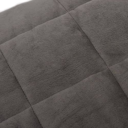Утежнено одеяло сиво 220x235 см 15 кг плат