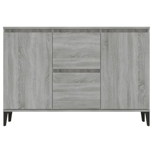 Сайдборд, сив сонома, 102x35x70 см, инженерно дърво