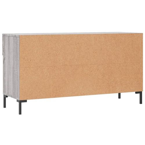 Пейка за обувки, сив сонома, 102x35x55 см, инженерно дърво