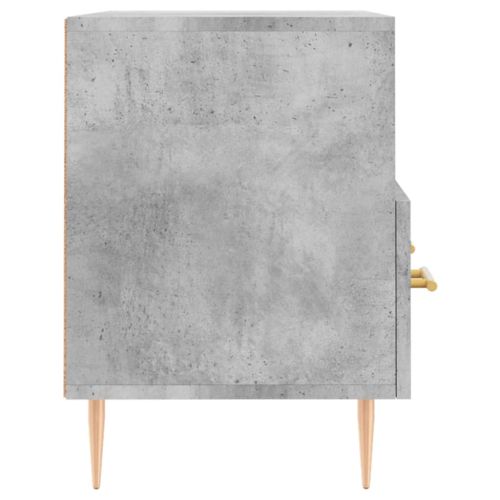 ТВ шкаф, бетонно сив, 80x36x50 см, инженерно дърво