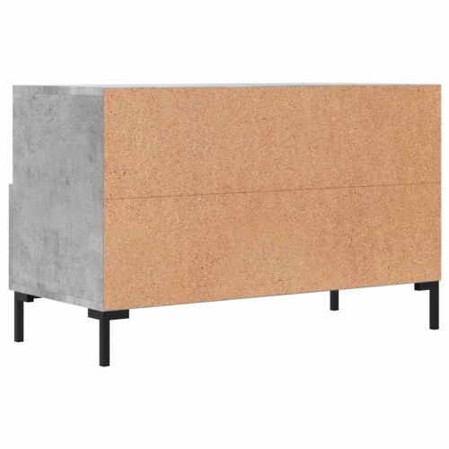 ТВ шкаф, бетонно сив, 80x36x50 см, инженерно дърво