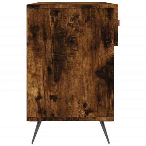 Пейка за обувки, опушен дъб, 102x35x55 см, инженерно дърво