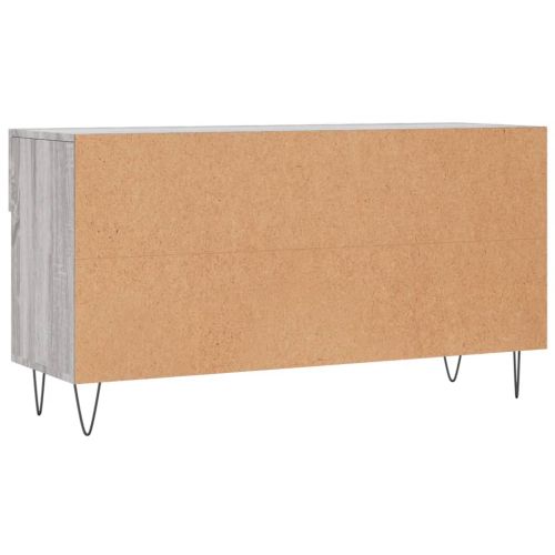 Пейка за обувки, сив сонома, 102x35x55 см, инженерно дърво