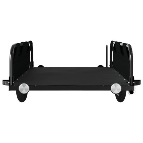 Ремарке за колело, черно, Оксфорд плат и желязо